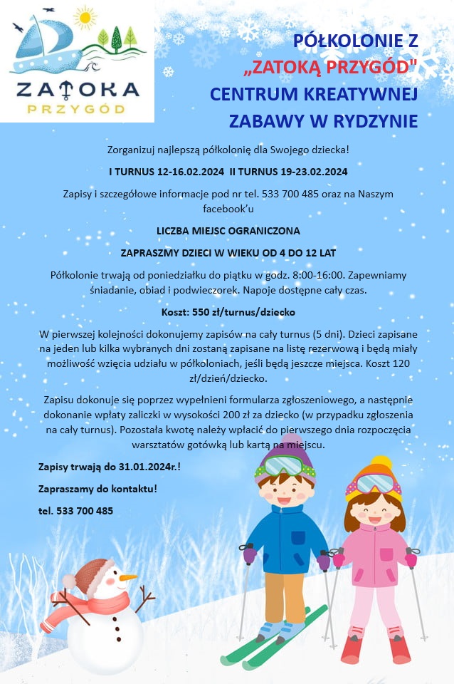 plakat półkolonia 1 strona